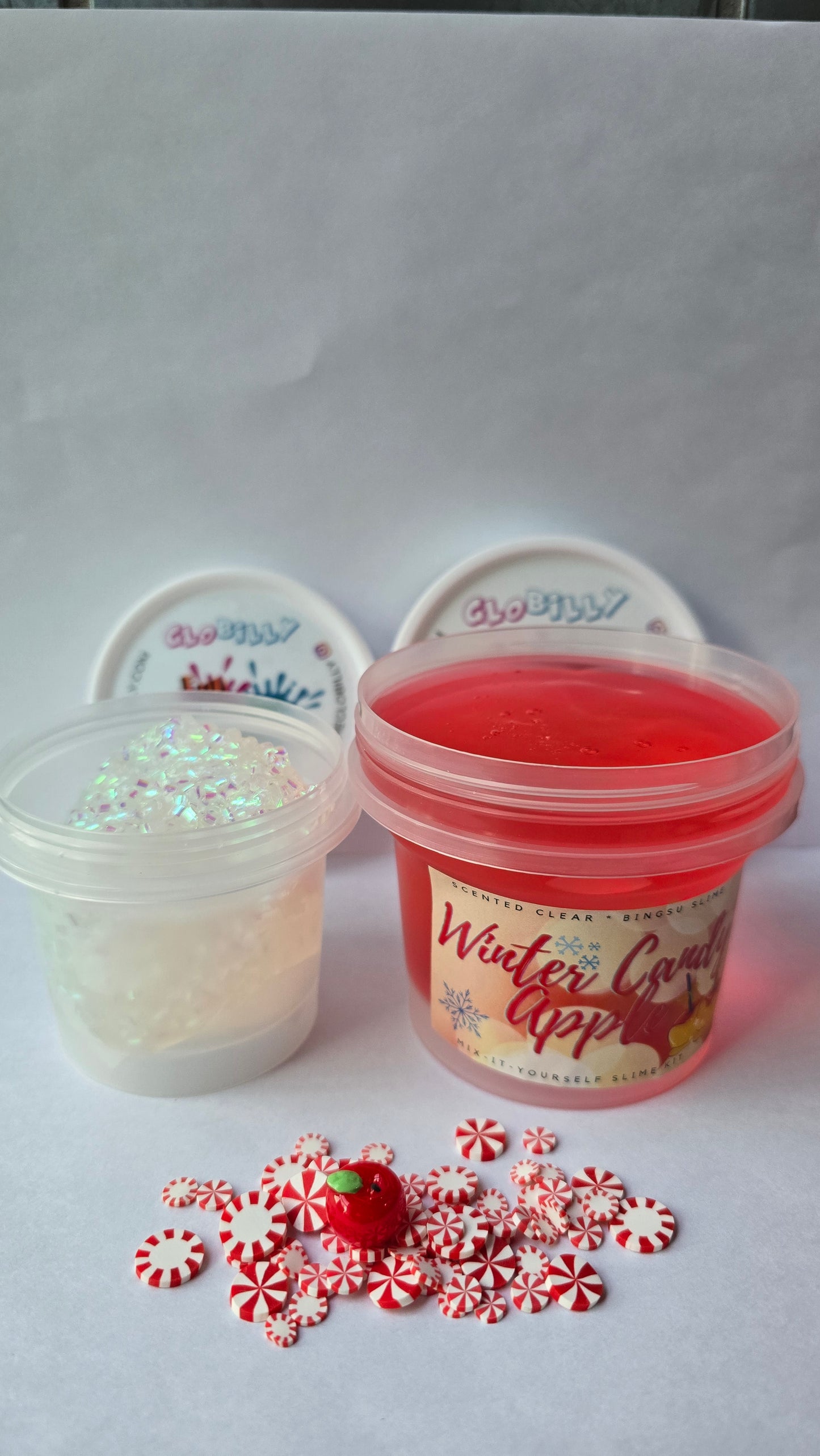 Winter Candy Apple Slime