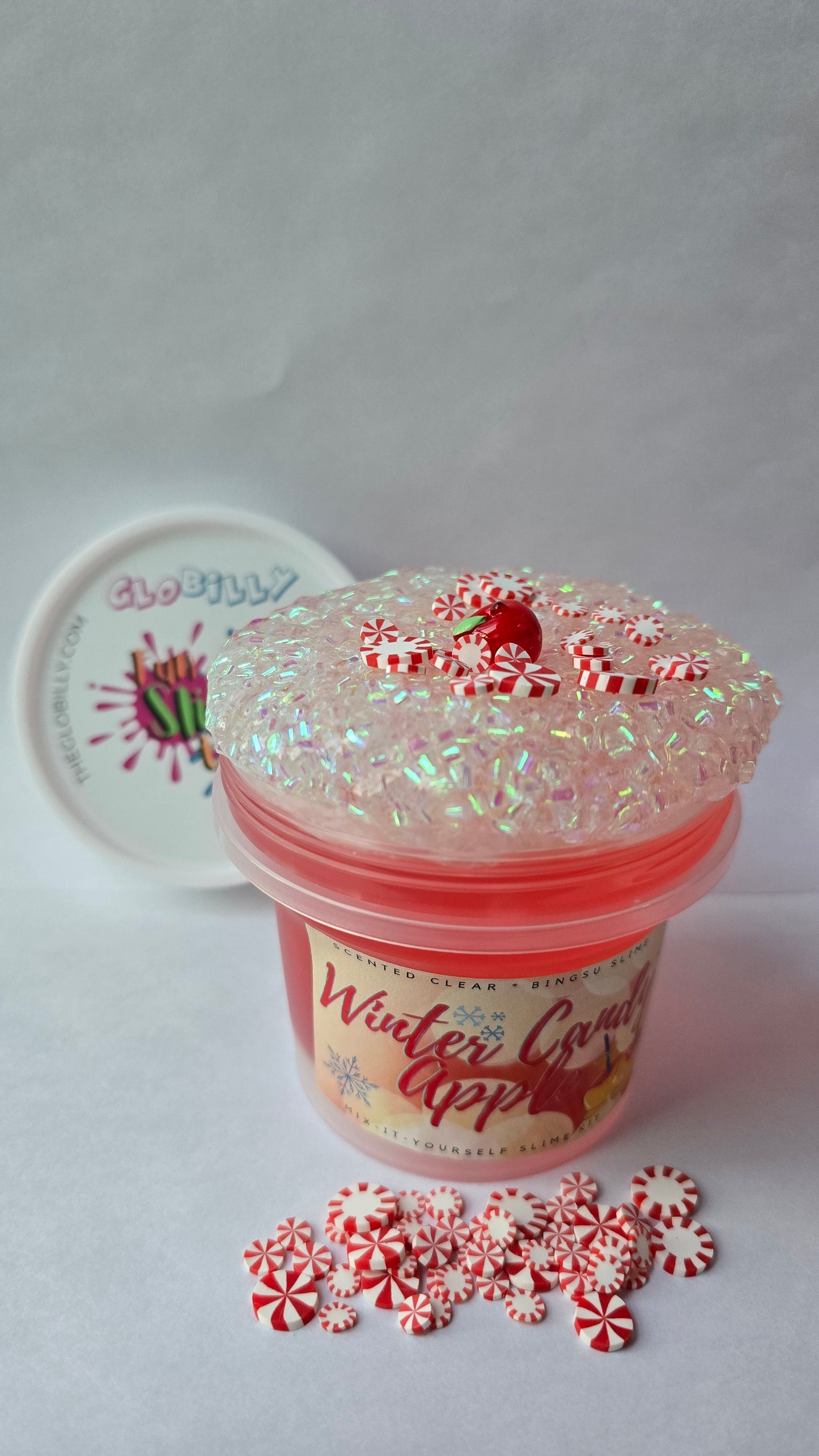 Winter Candy Apple Slime