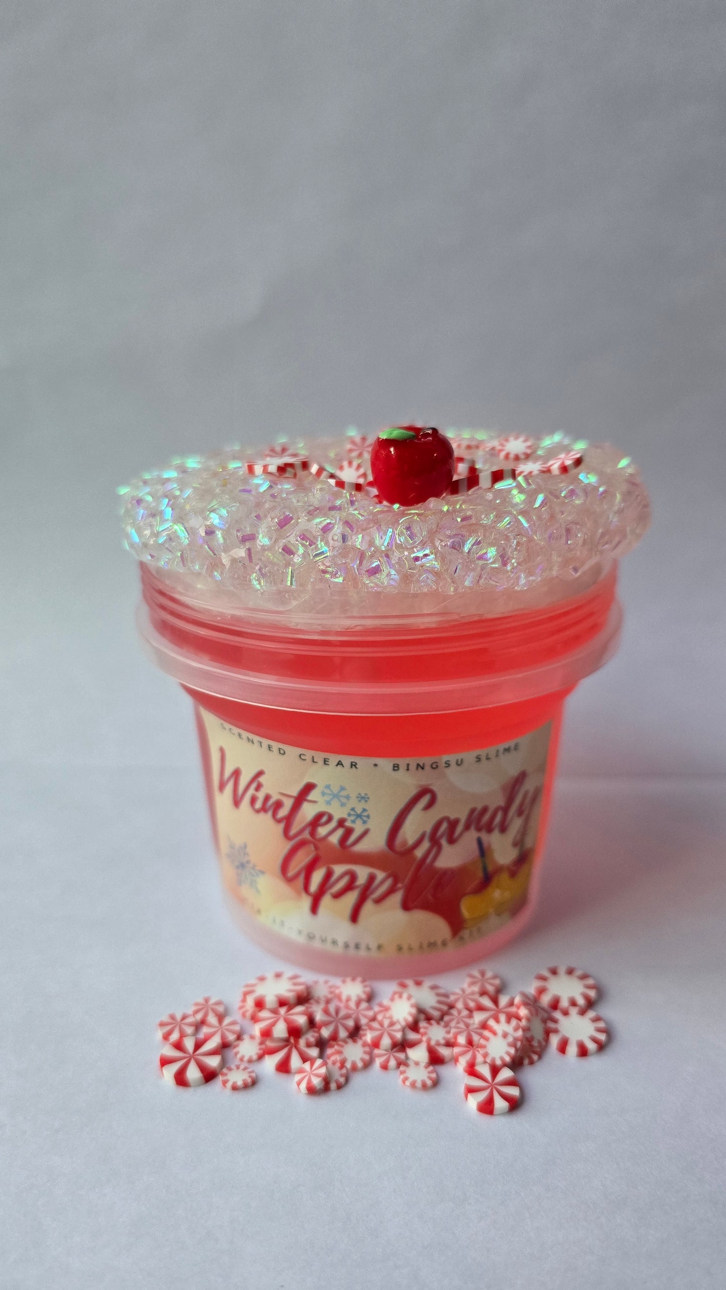 Winter Candy Apple Slime