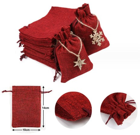 DIY Advent Calendar with 24 embellishments