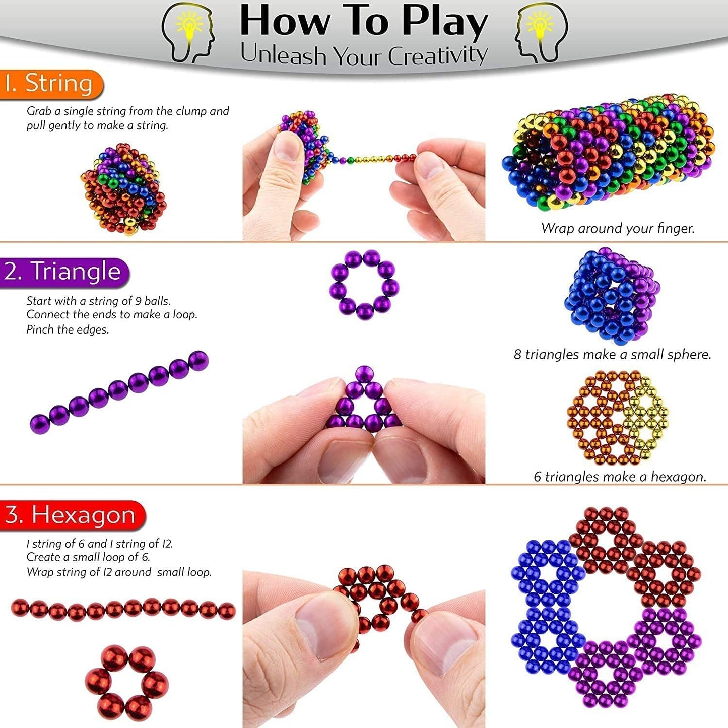 Magnetic Buckyballs (216 pcs/set)