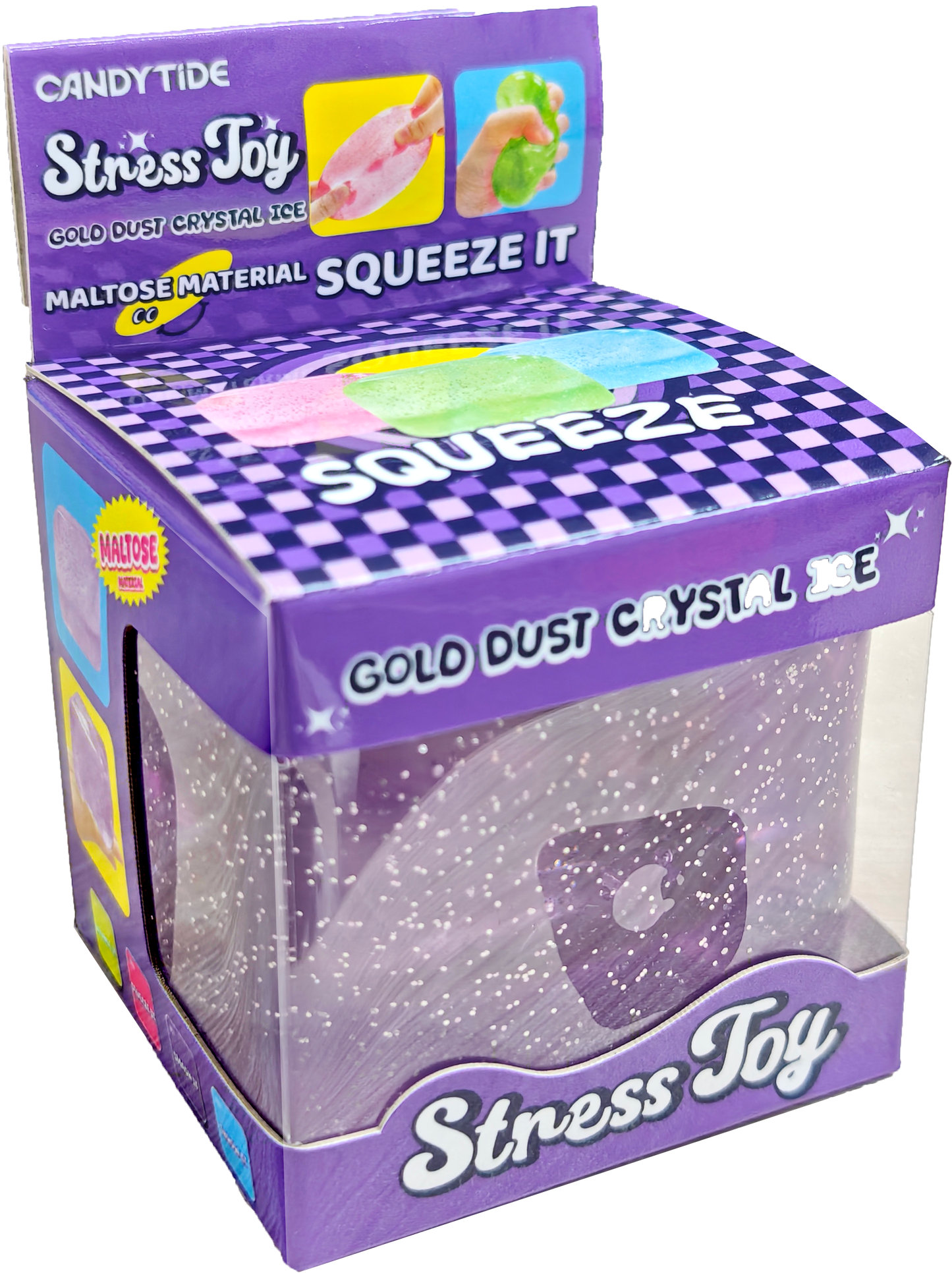 Gold Dust Crystal Ice Squishy