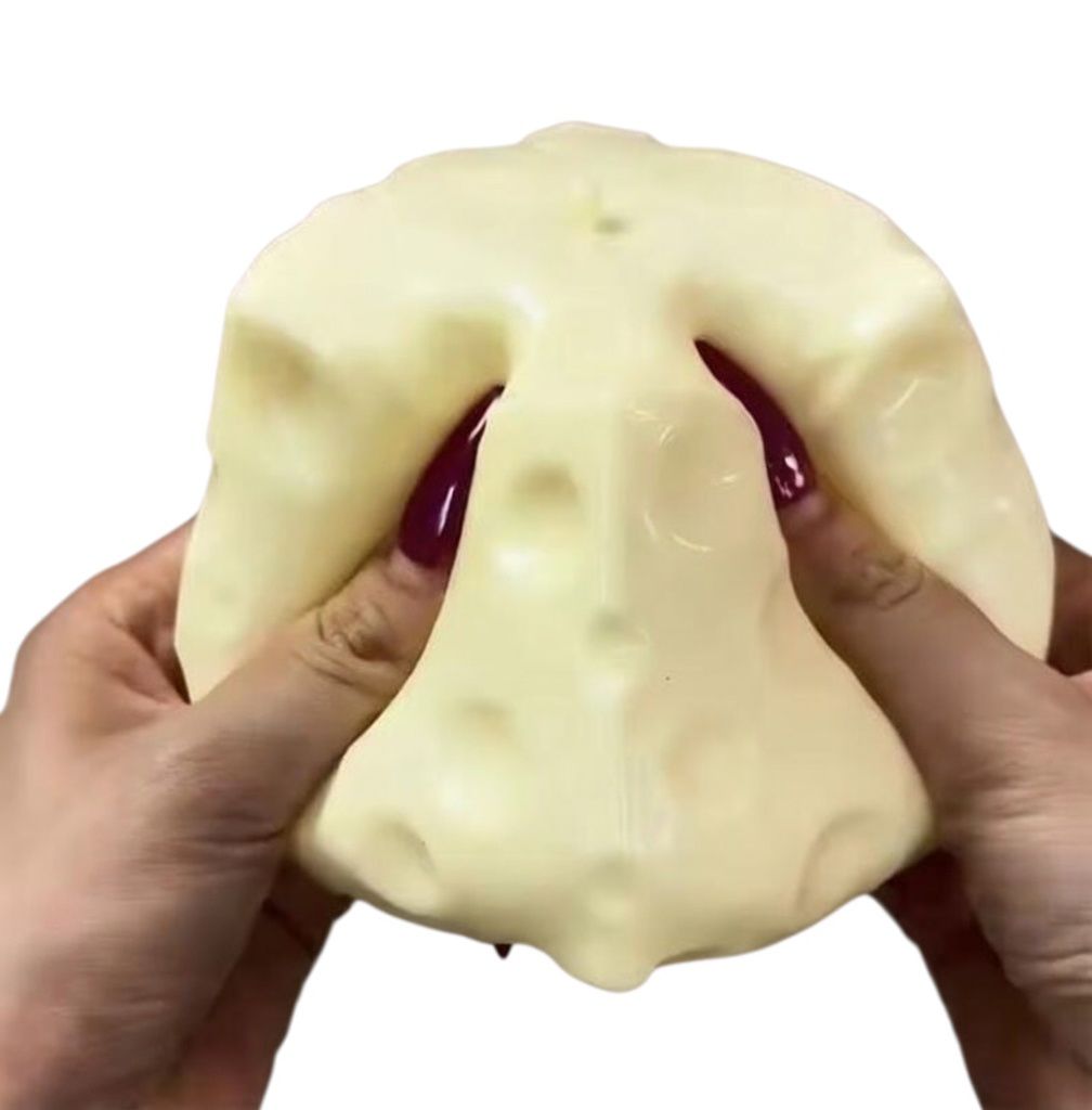 Cheese Moldable Non-rebound Vaseline Squishy 6cm