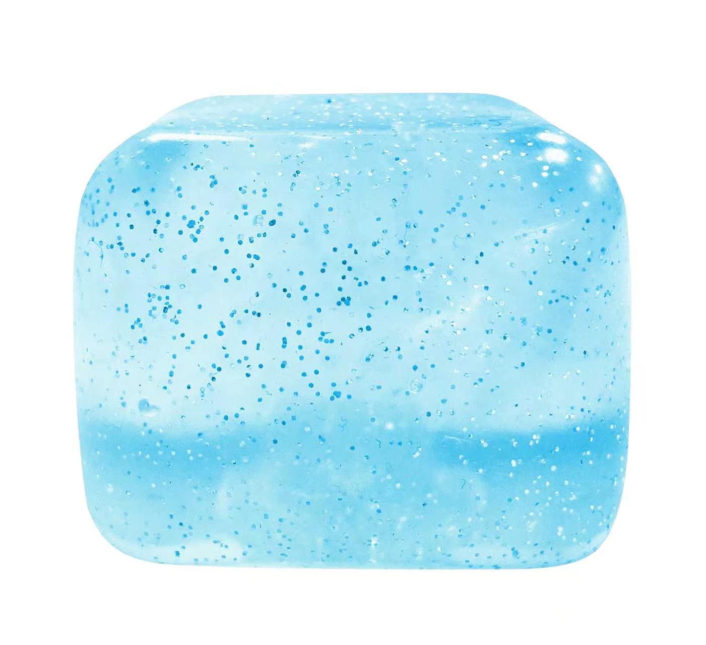 Gold Dust Crystal Ice Squishy