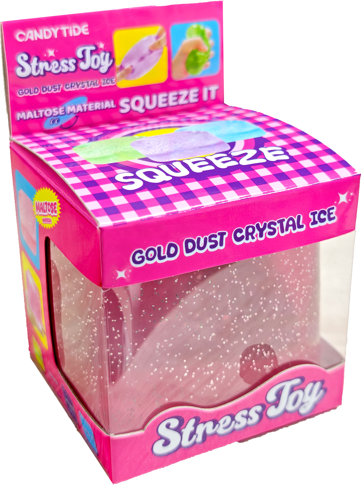 Gold Dust Crystal Ice Squishy