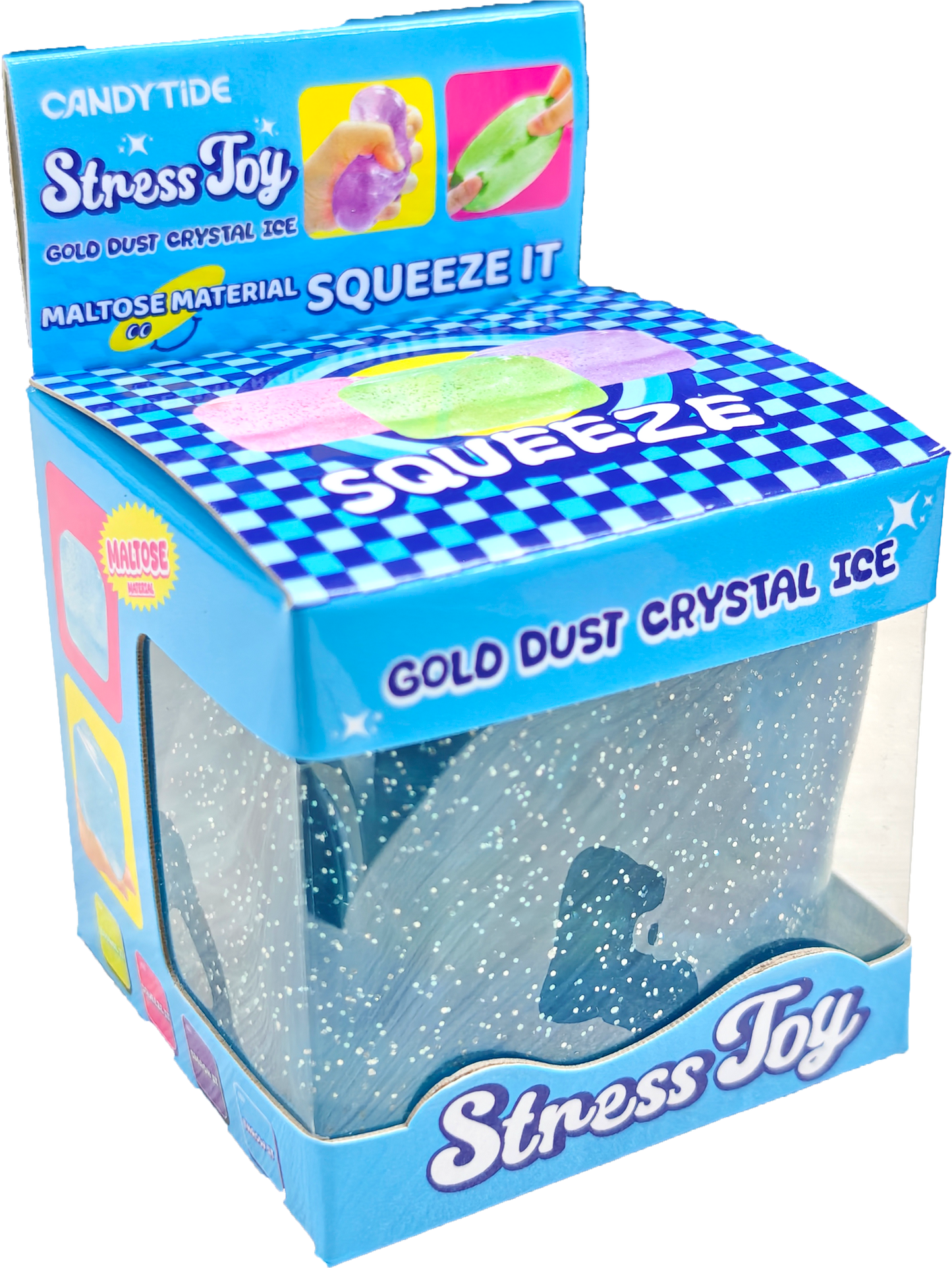 Gold Dust Crystal Ice Squishy