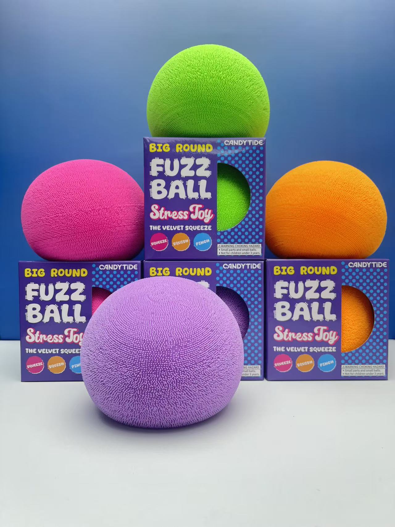 Fuzz ball Tofu Soft Squishy Large size