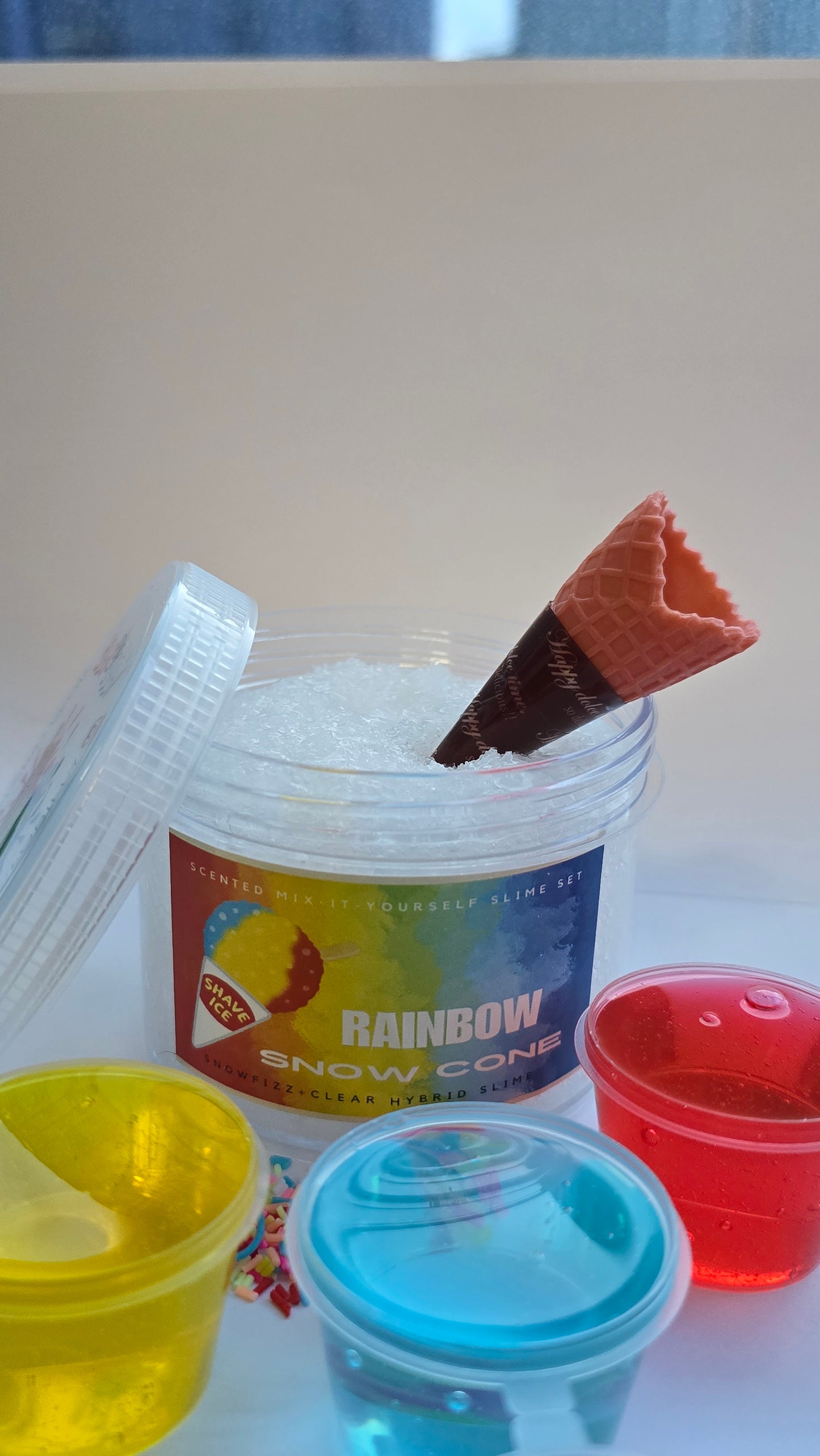 Rainbow Snow Cone DIY Slime