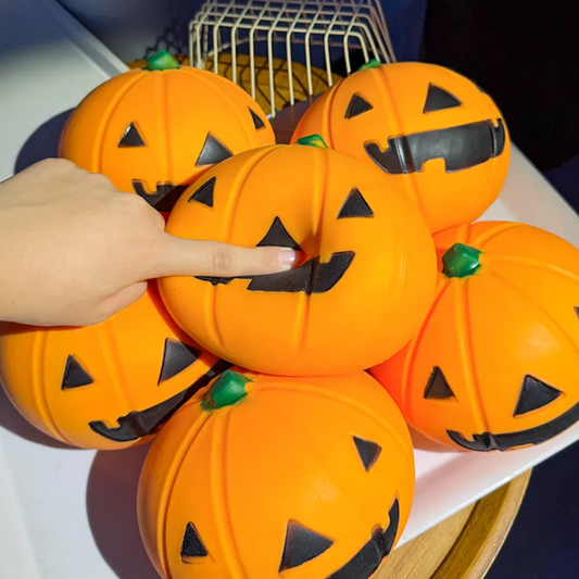 Halloween Jack o lantern squish ball jumbo