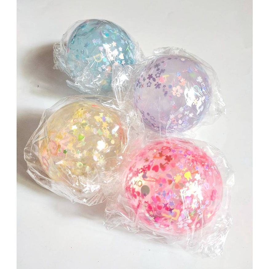 Glitter Beads Maltose Squishy 6cm