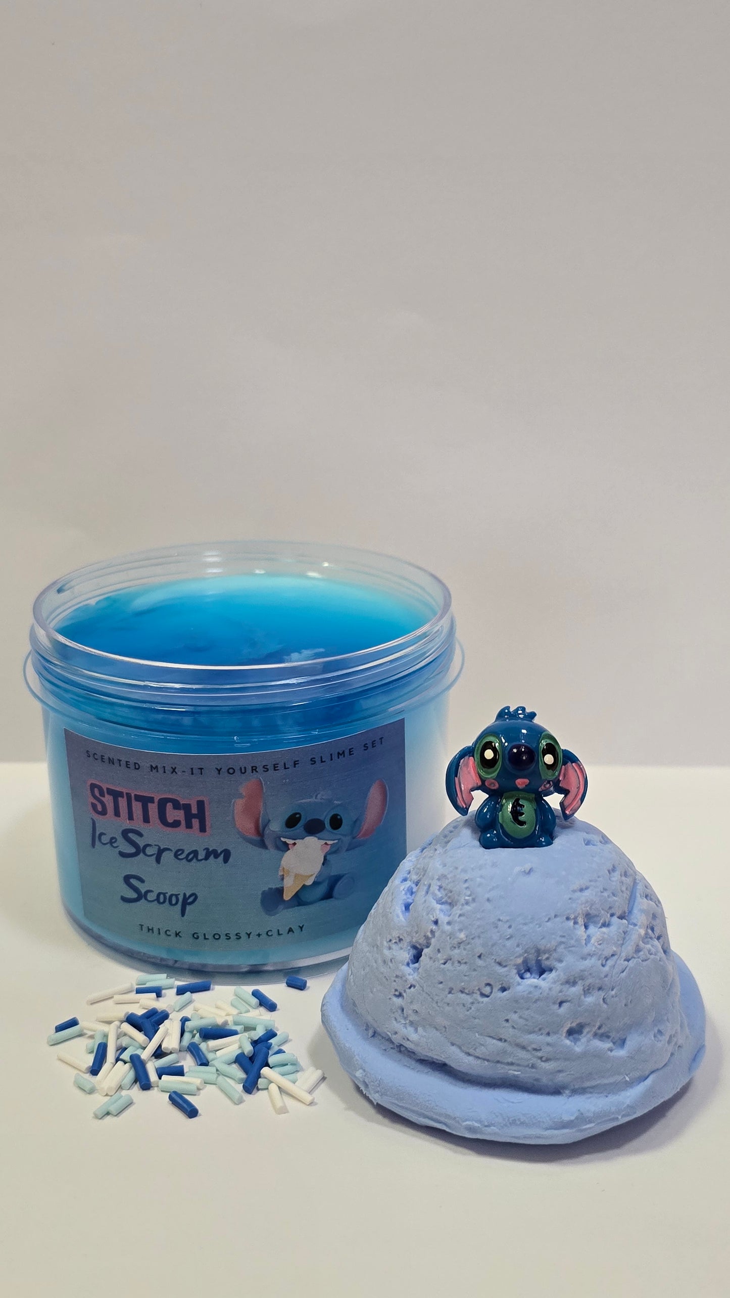 Stitch Ice Cream Scoop DIY Slime