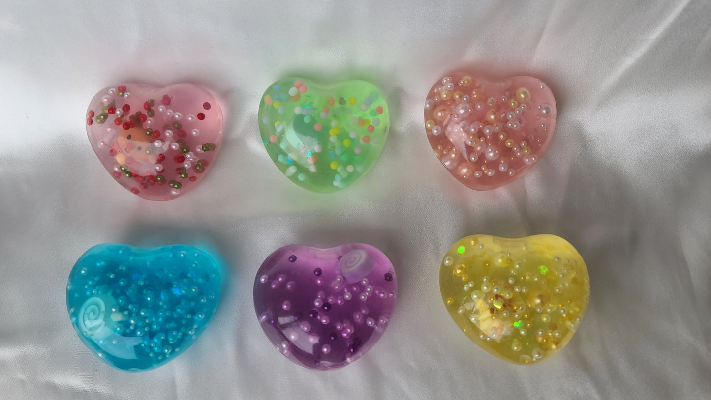 Heart Bead Gel Squishy